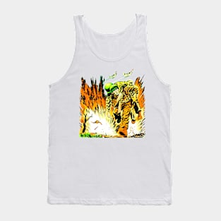 Bombs Away. Hell of Battle. Do or die. Comic Soldiers in War Radio Transmitter Bomb Explosion. Fighting Fronts. Retro Vintage Tank Top